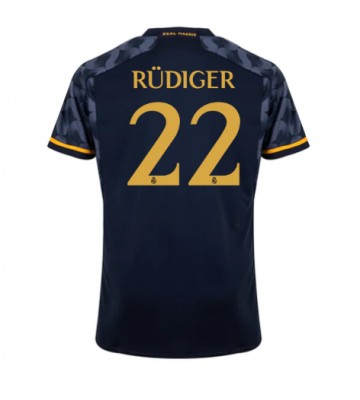 Maillot de foot Real Madrid Antonio Rudiger #22 Extérieur 2023-24 Manches Courte